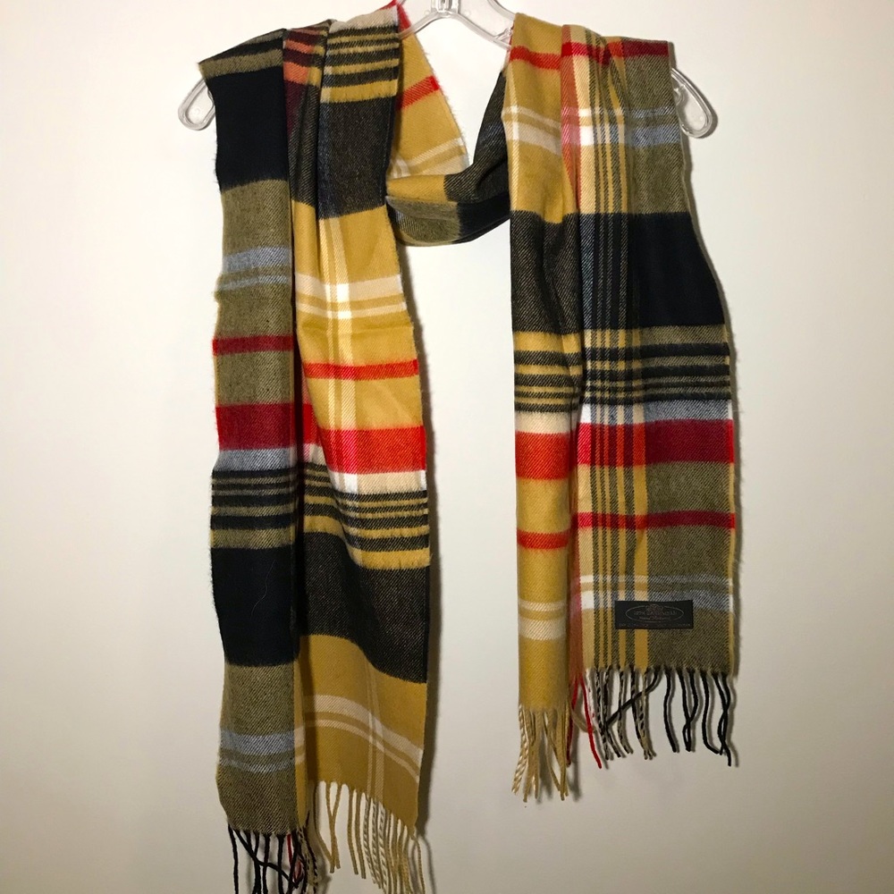 Plaid Cashmere Scarf, never worn